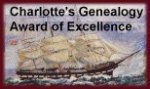 Charlotte's Genealogy Award of Excellence