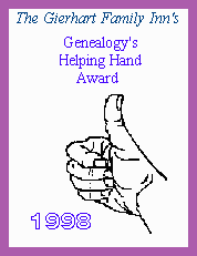 Genealogy's Helping Hand Award