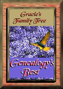 Gracie's Family Tree Genealogy's Best Award